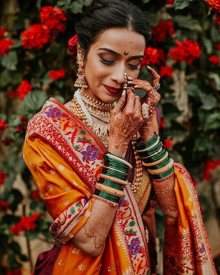 marathi bridal nath