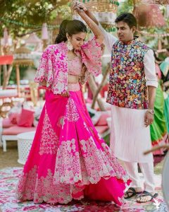 Quirky Nehru Jackets For Intimate Mehendi Ceremonies