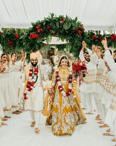 mustard yellow bridal lehenga