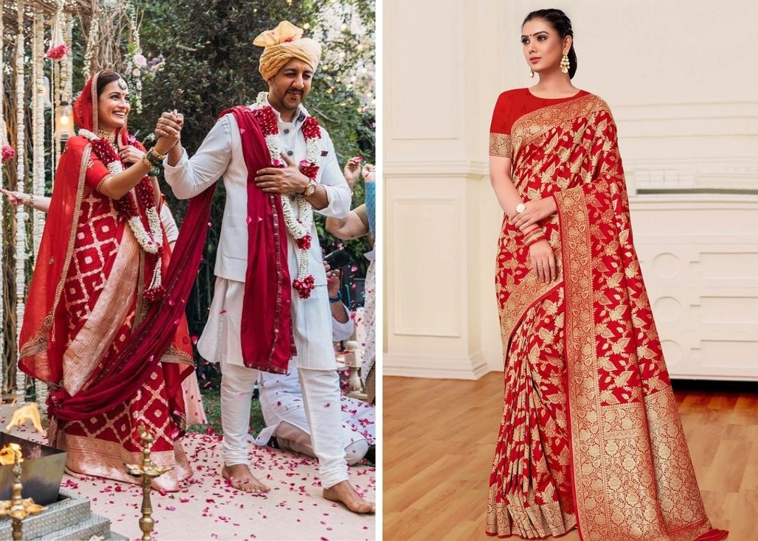 BridalShopping: Where To Buy Red Banarasi Sarees With Prices