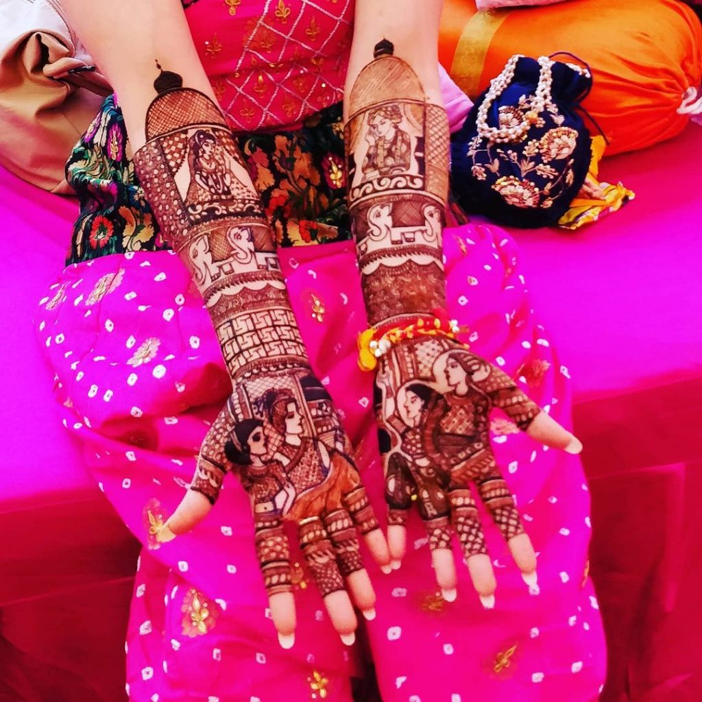 full hand bridal mehendi designs