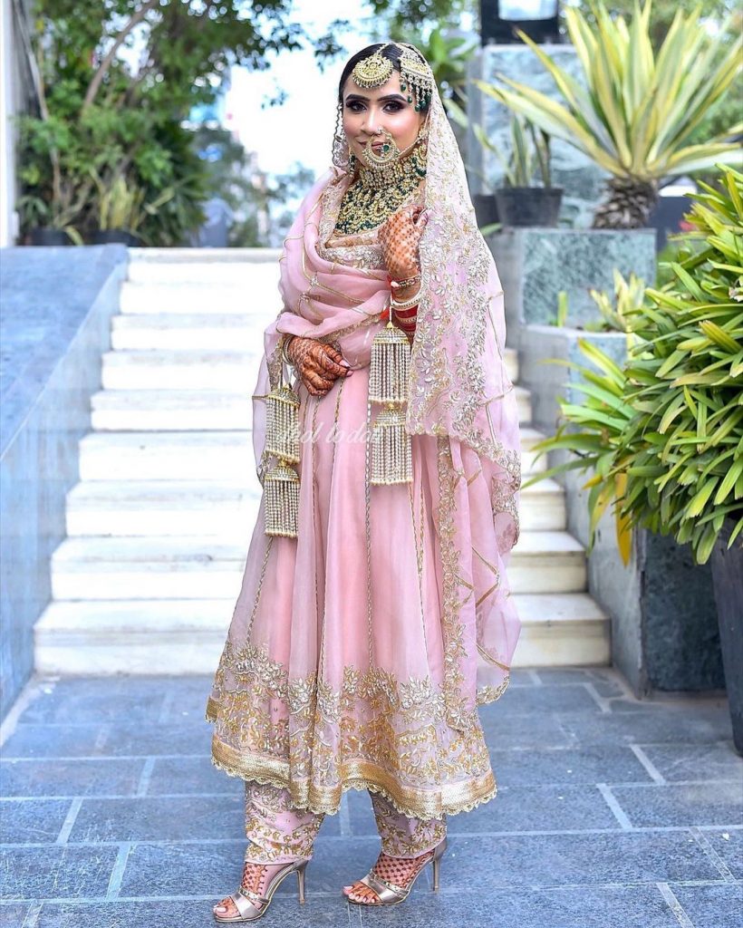 pastel salwar suit for brides