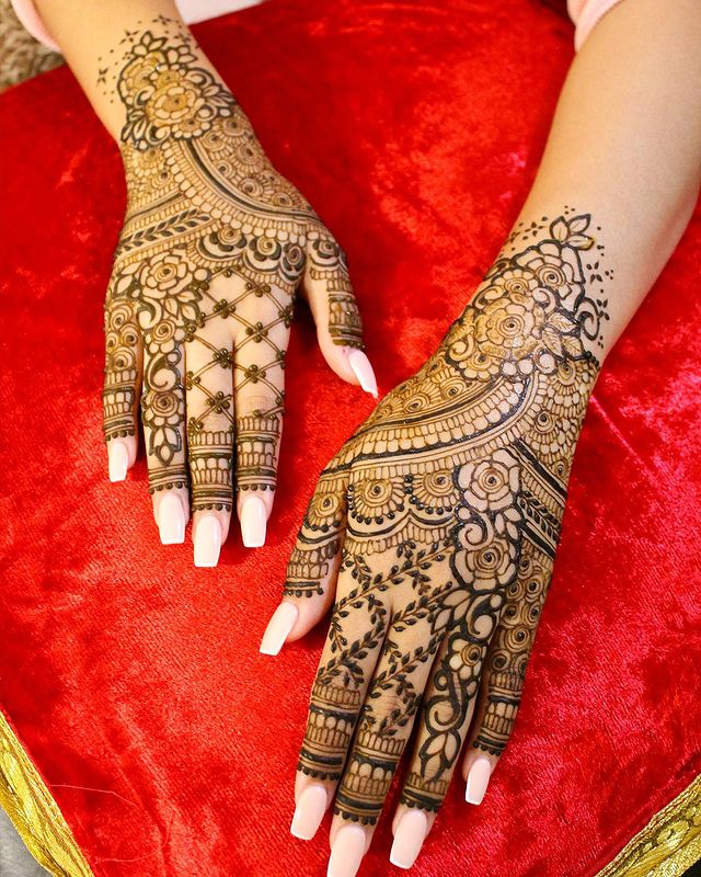 traditional bridal henna designs