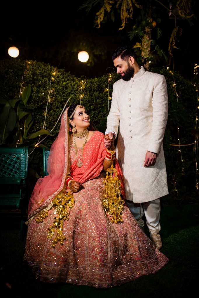 An Intimate Punjabi Sundowner Wedding At Sainik Farms, Delhi