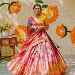 colorful banarasi lehenga