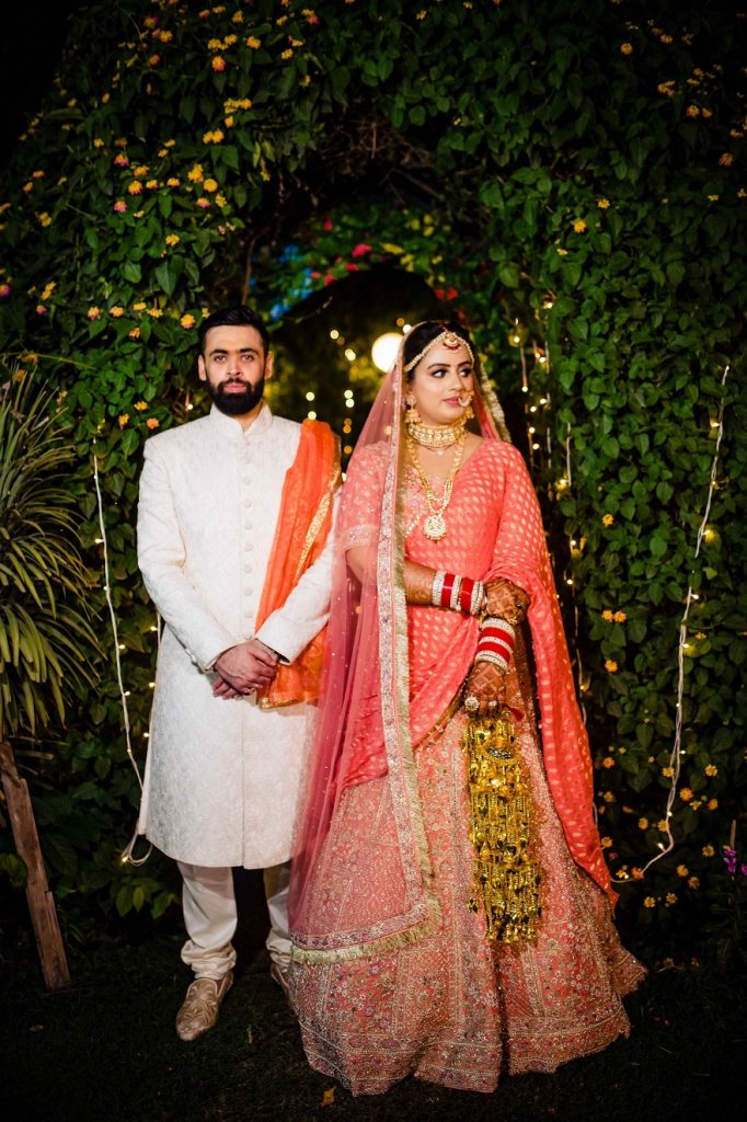 An Intimate Punjabi Sundowner Wedding At Sainik Farms, Delhi