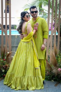 matching haldi outfits