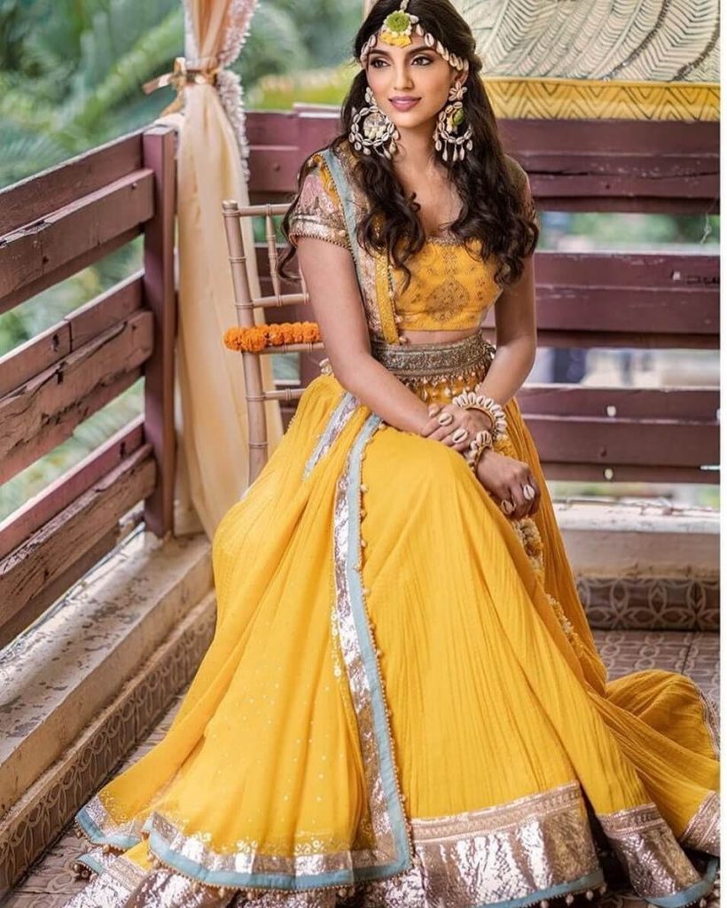 Magnificent Bride Wear Silk Lehenga Choli In Red Yellow | forum.iktva.sa