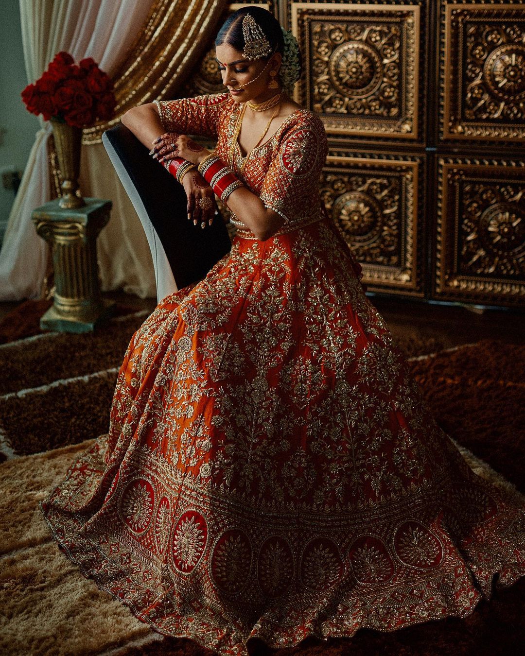 Orange Color Bridal Lehenga (Product Code -Pakistani Wedding Dress 31) |  forum.iktva.sa