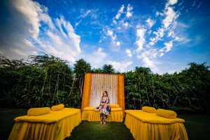 outdoor haldi setup