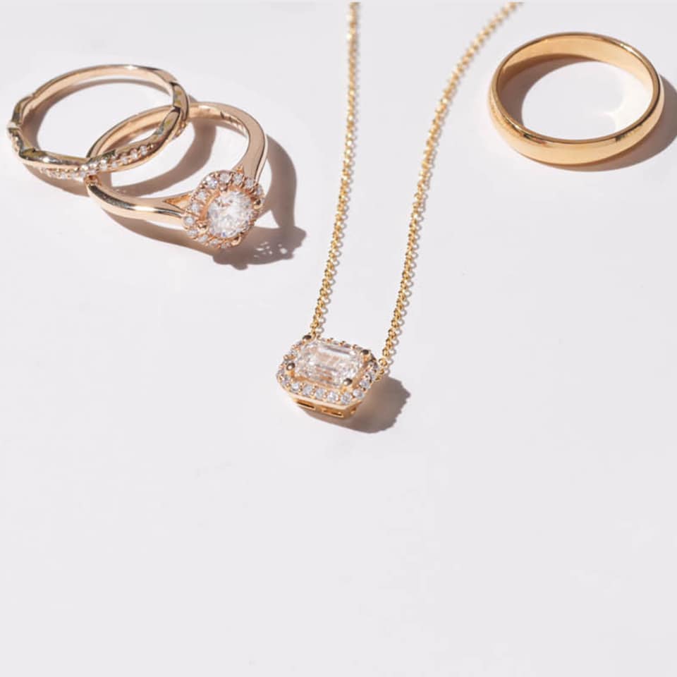 rose gold diamond jewelry