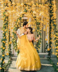 yellow lehenga for haldi