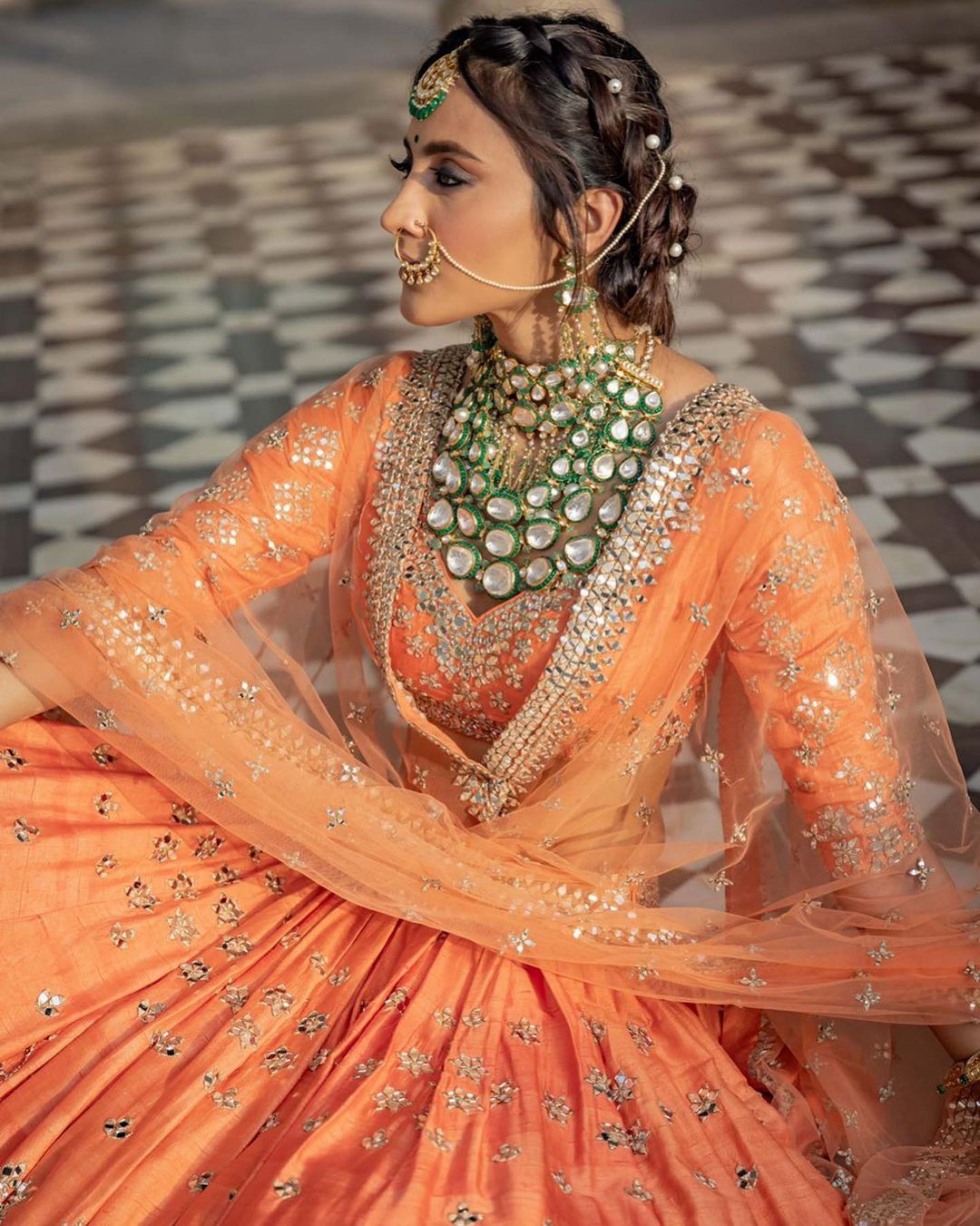 10 Brides who Matched their Pastel Lehengas with Stunning Jewellery |  Bridal Look | Wedding Blog