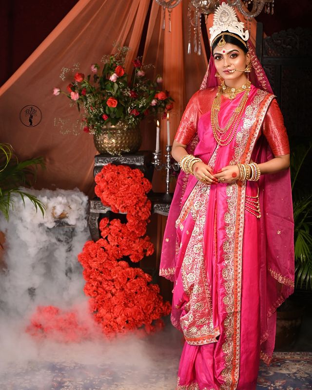 bridal sarees with dupatta
