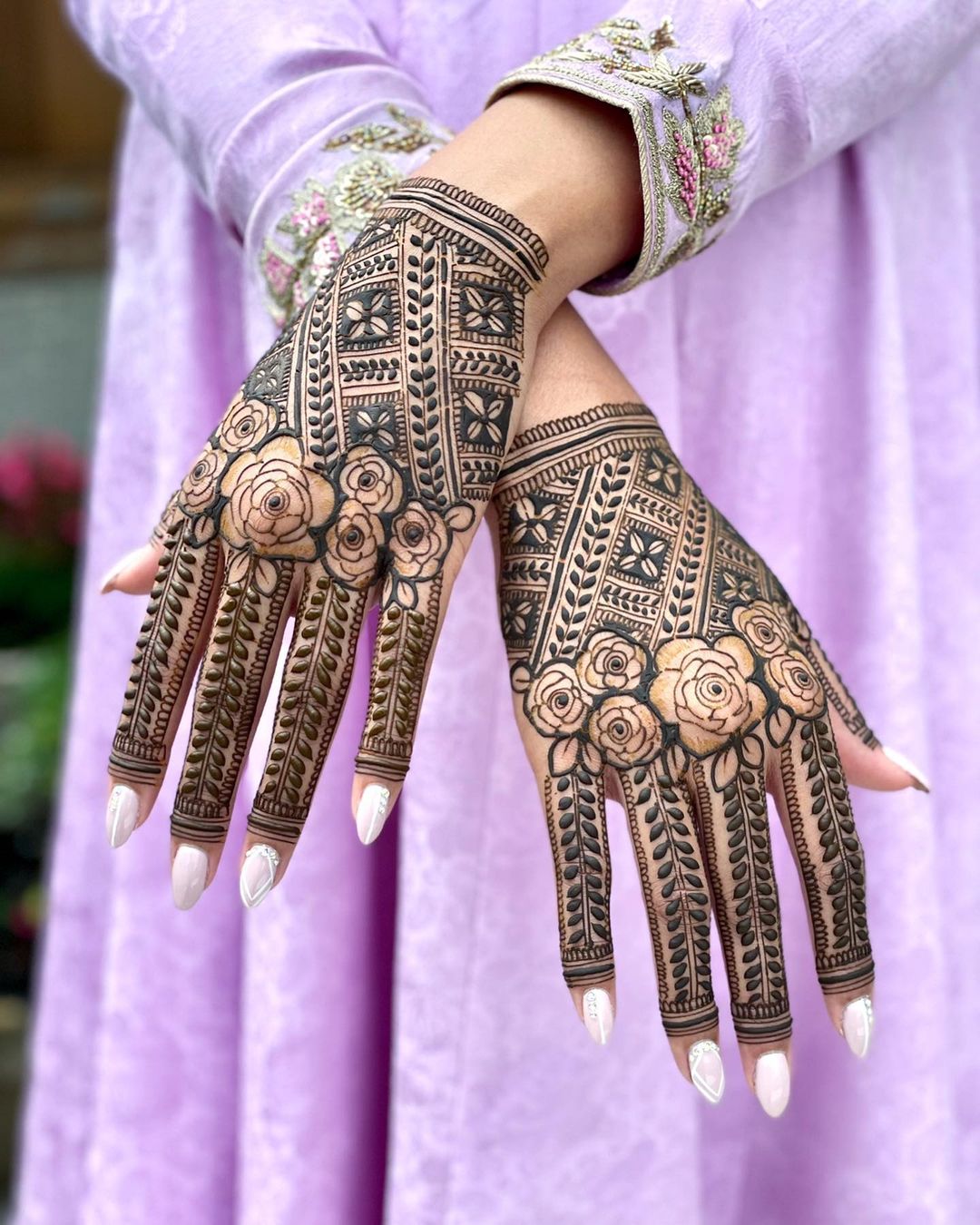 Beautiful latest trendy stylish heavy Bridal henna mehndi designs for hands  2018 - YouTube