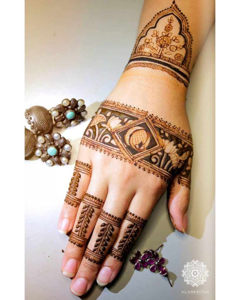 karva chauth henna designs