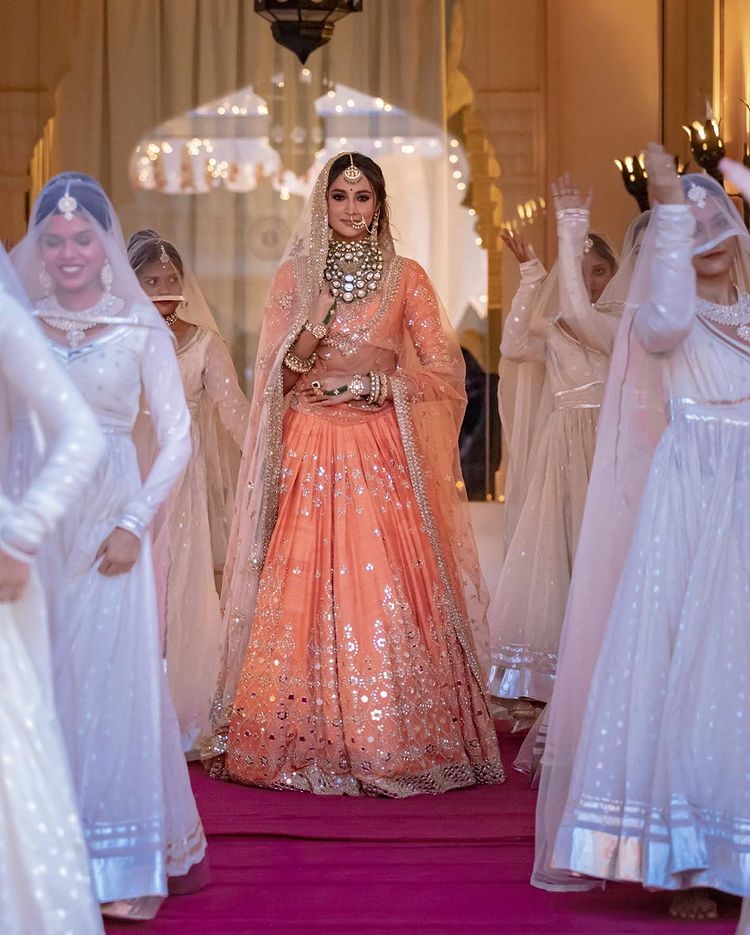 Exclusive Vibrant Casual Wear Orange Color Bridal Lehenga Choli –  TheDesignerSaree