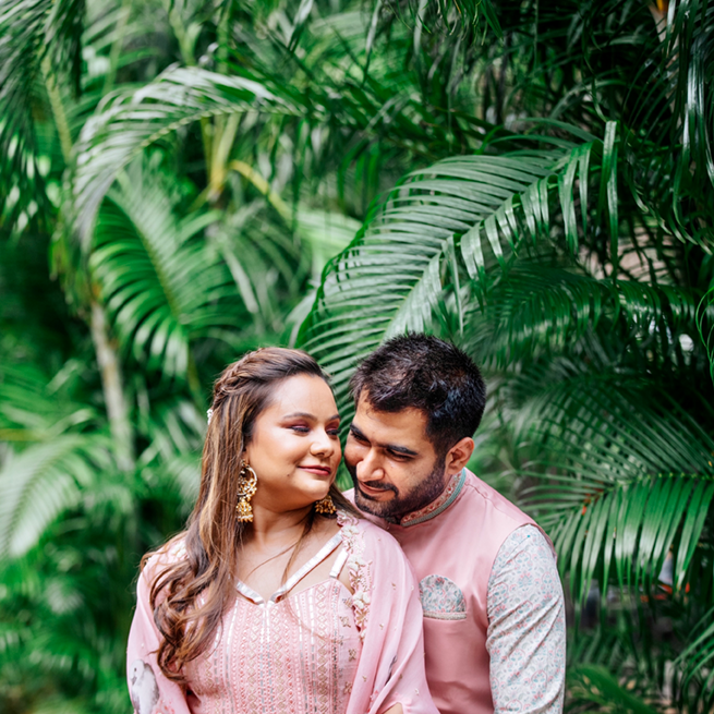 pastel outfits for mehendi