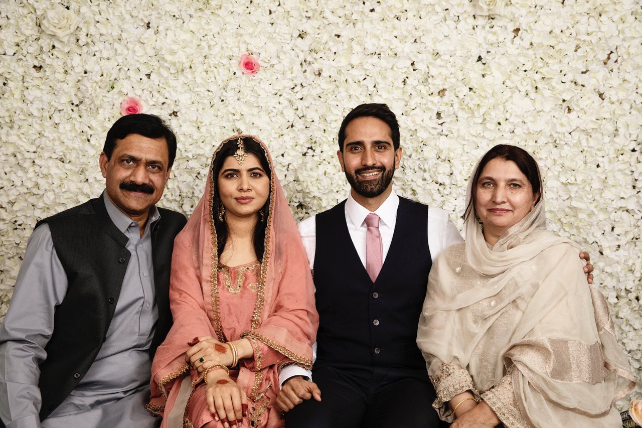 Malala's parents at wedding
