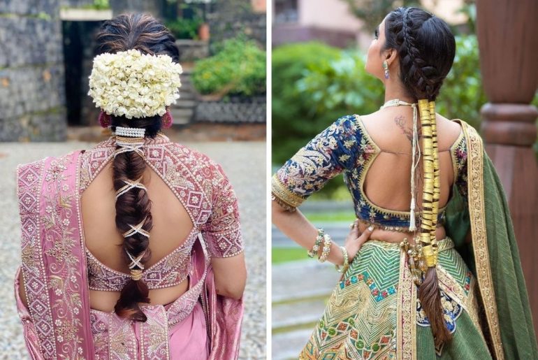Beautiful South Indian Jadas We Spotted On Real Brides 4367