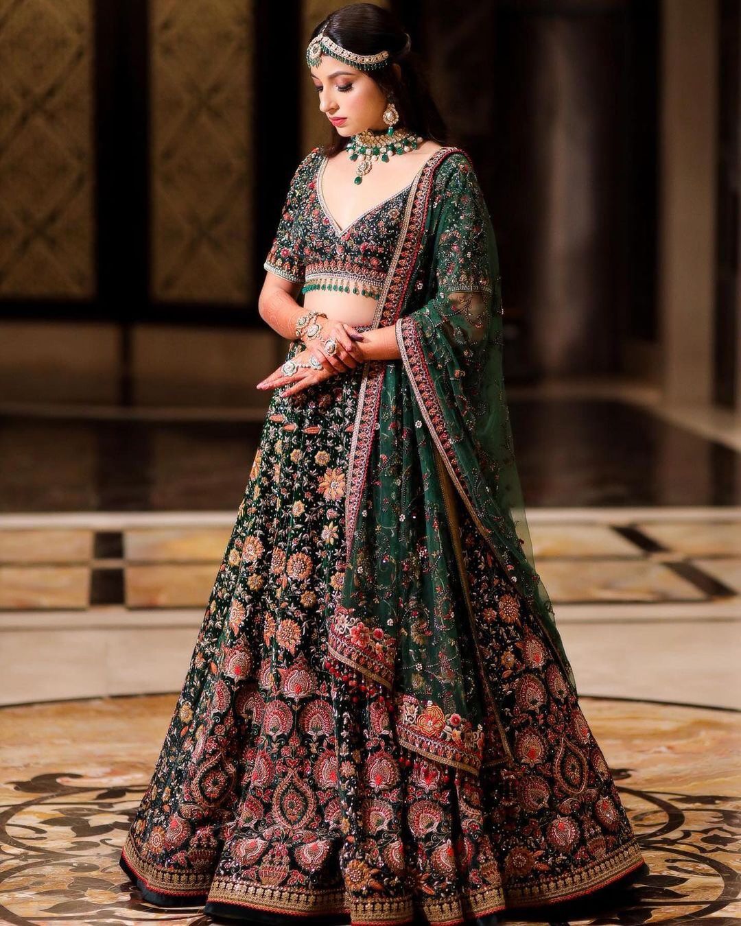 15 Beautiful Designs Velvet Lehenga Choli For Trending Look