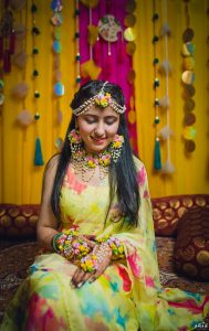 bridal haldi look