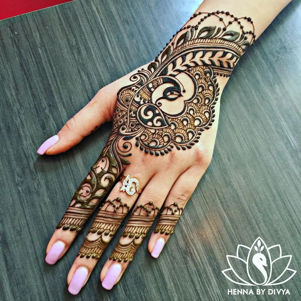 henna design for brides