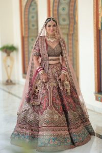 colorful bridal lehengas