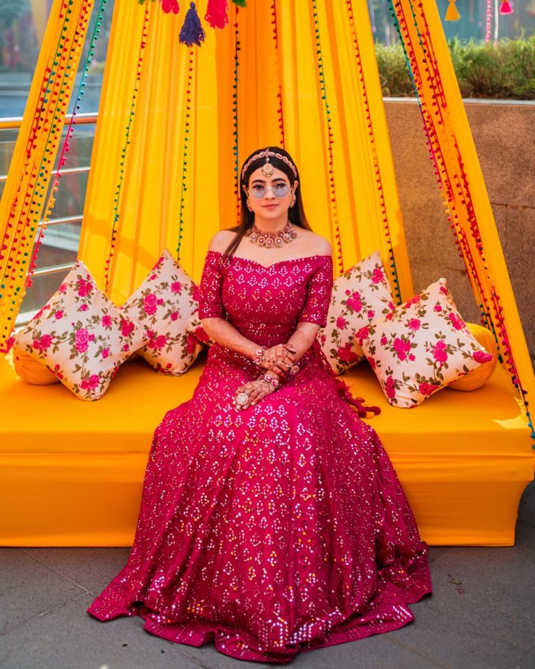 30+ Stunning Engagement Lehenga Designs For Brides