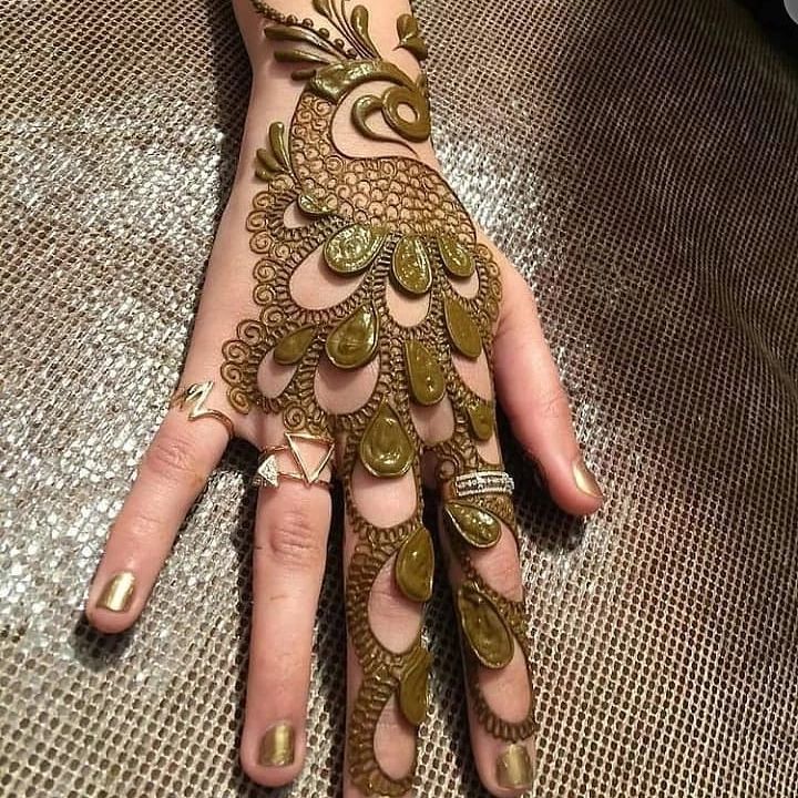 peacock henna