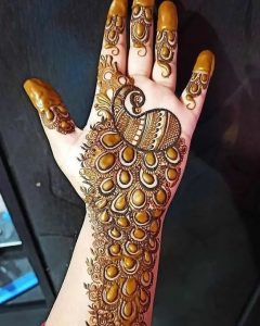 peacock mehendi design