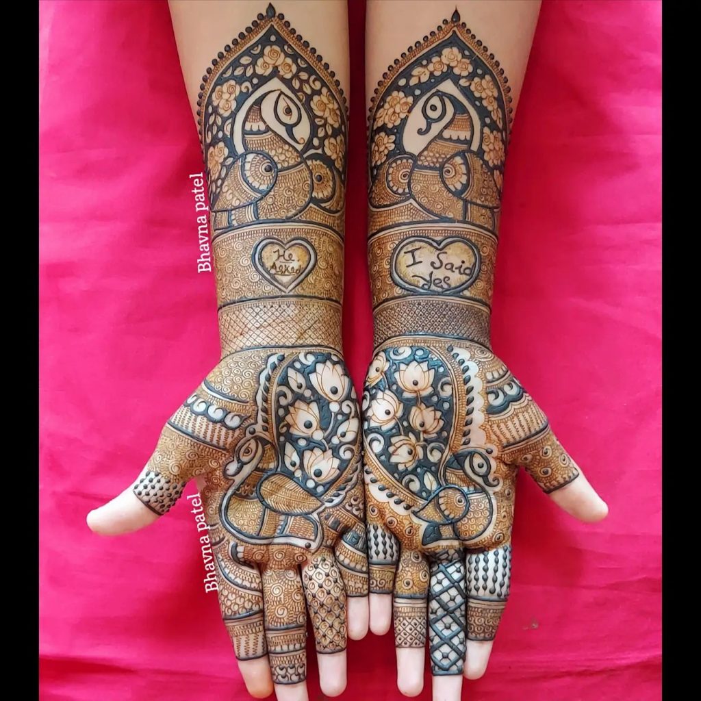 55+ Unique Peacock Mehndi Design Ideas For Brides