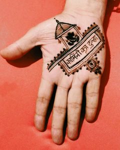 personalised groom mehendi ideas