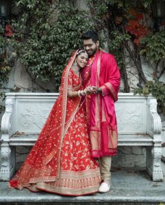 red sherwani