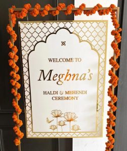 wedding signboard