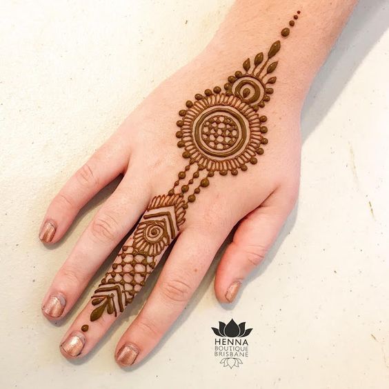 100+ Latest Finger Mehndi Designs 2023 (New Style) - TailoringinHindi
