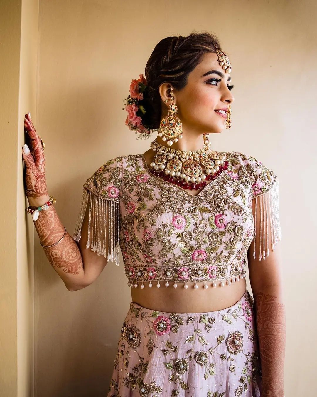 bridal embroidered blouse