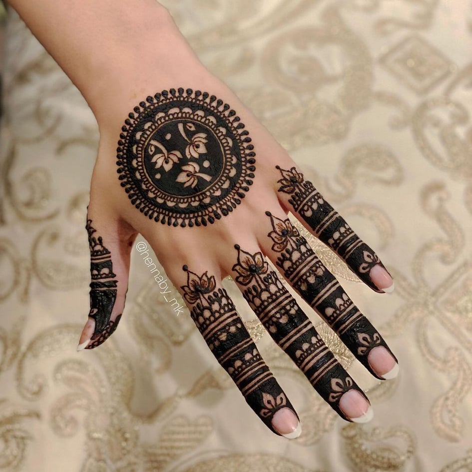 intricate henna designs