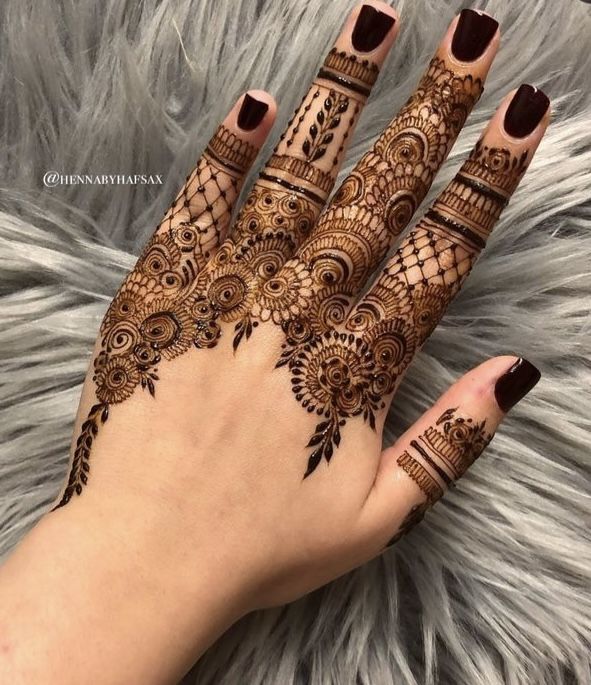 front hand henna designs