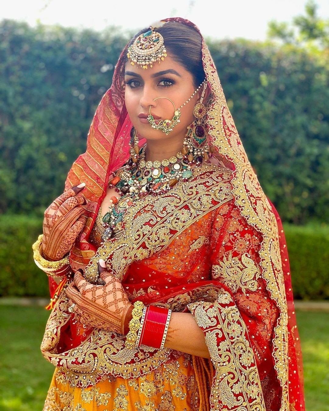 colorful bridal jewellery