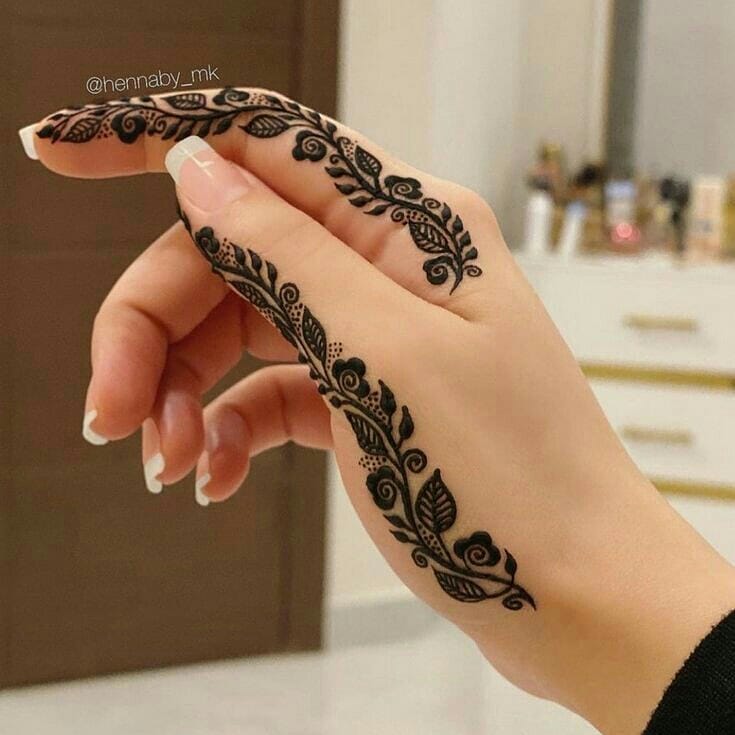 AK VENTURES Heena Mehandi Mehendi Tattoo Stencil Sticker Set for | Hand |  Body | Finger