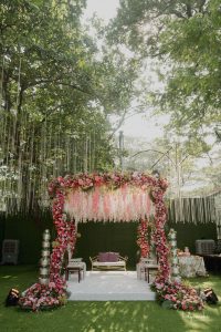 floral mandap decor