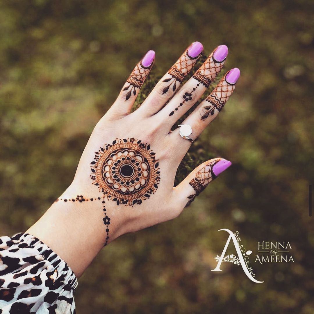 front-hand-henna-designs - ShaadiWish