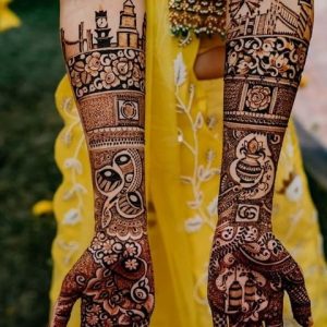 full hand bridal mehendi