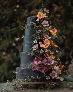 gothic wedding cake