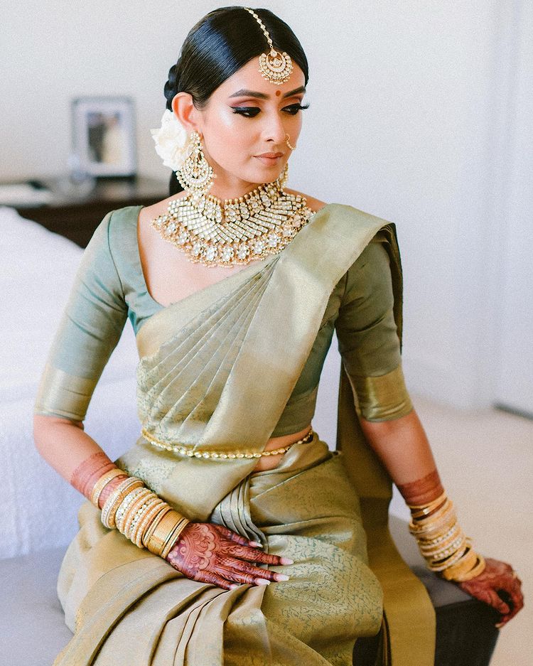 bridal silk saree designs