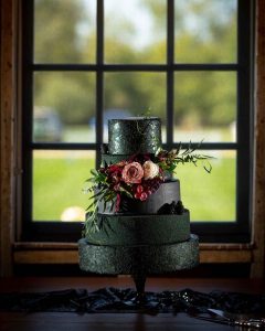 green wedding cake