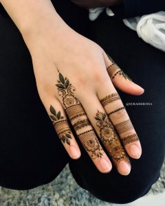 front hand mehndi