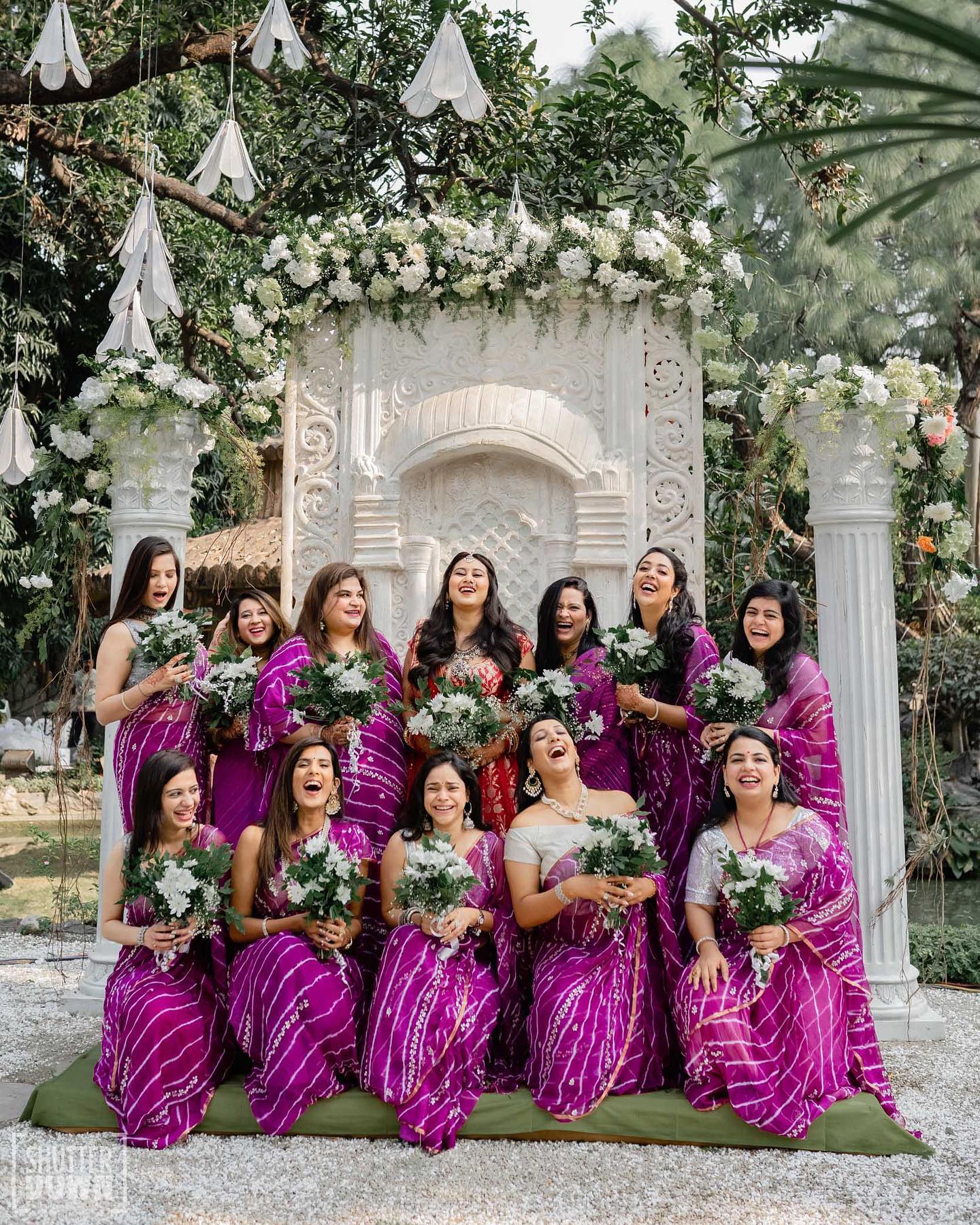 maching bridesmaids outfits
