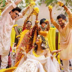 mouni roy haldi ceremony